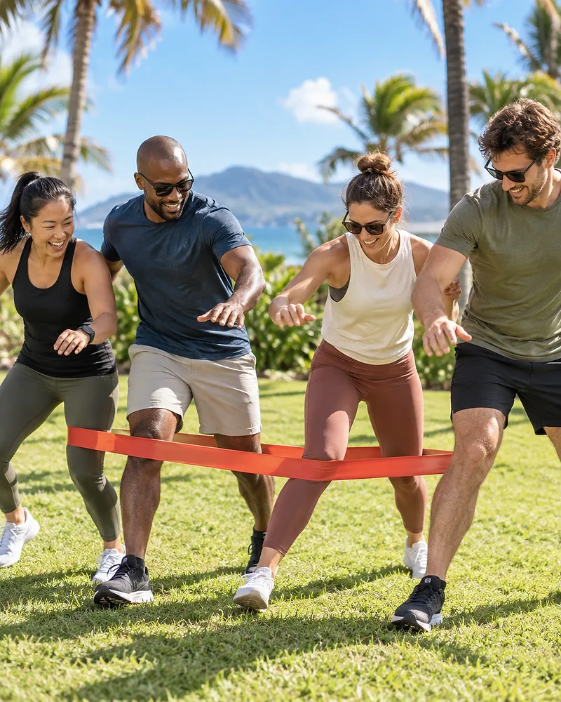 Giant Elastic-Band Challenge