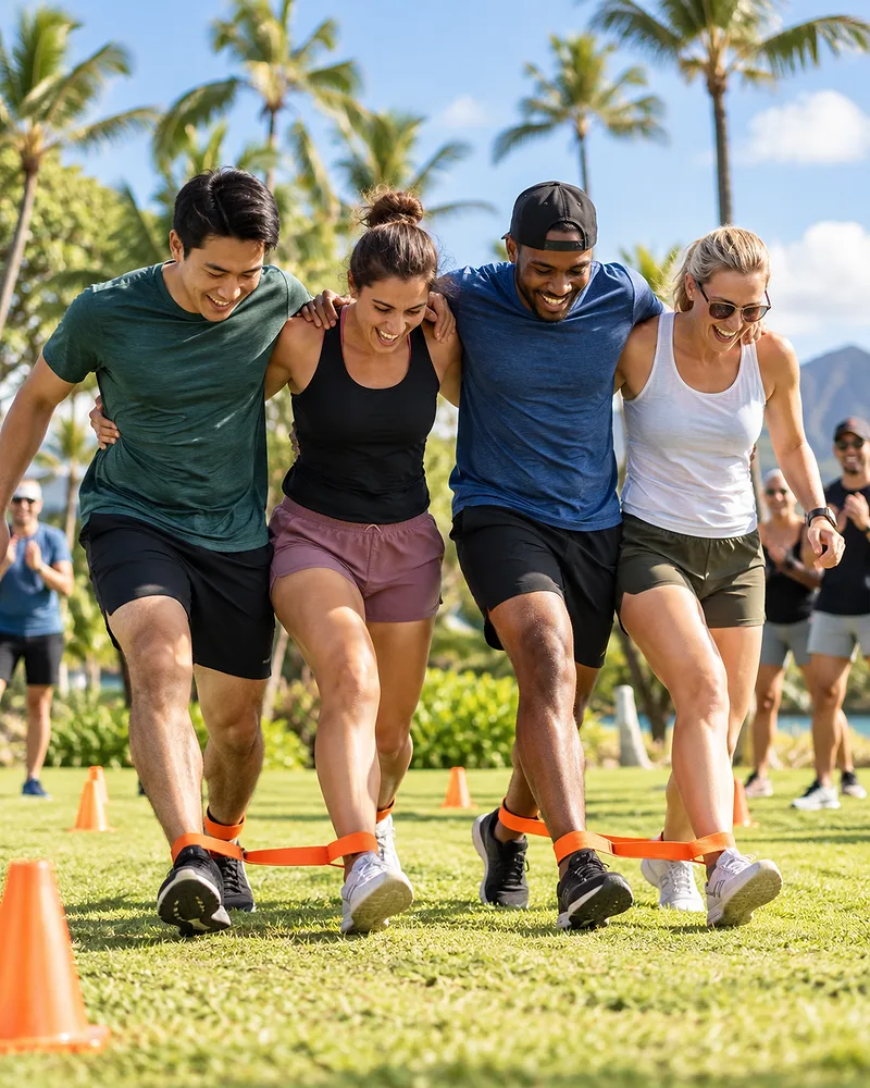 Team Foot-Strap Race